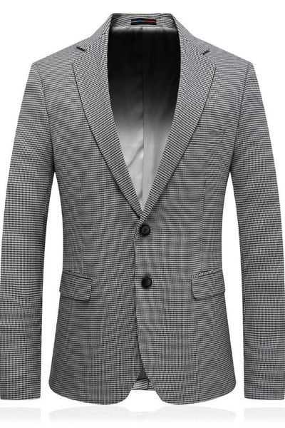 

jacket 2020 spring new men's wedding fashion grid business leisure suits male smart casual suits m-4xl, Black;brown