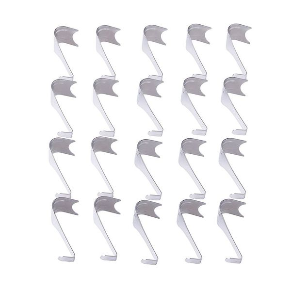 

silver heavy duty picture p frame rail moulding hanging hooks 20 pack