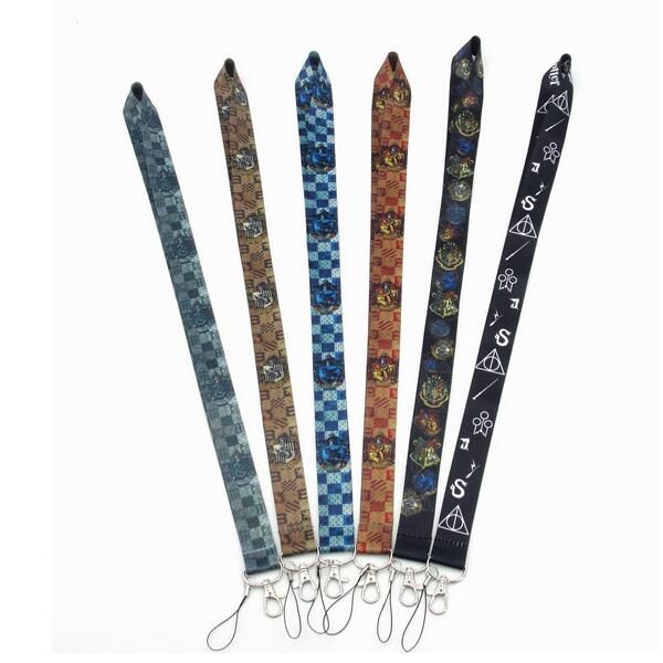 

harry potter key lanyard phone strap harry potter hogwarts slytherin gryffindor ravenclaw badge designer keychain phone lanyard