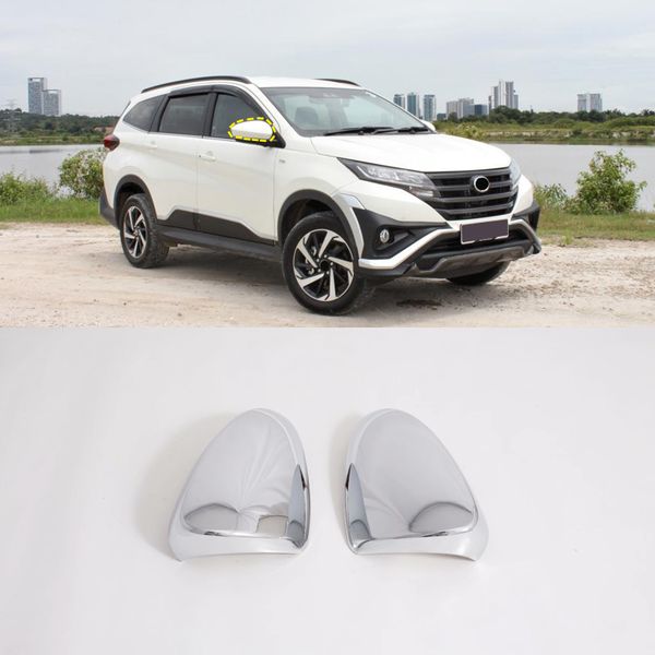 

for toyota rush 2018 2019 2020 car styling side wing rearview mirror decorative cover trim 2pcs abs plastic auto accessories