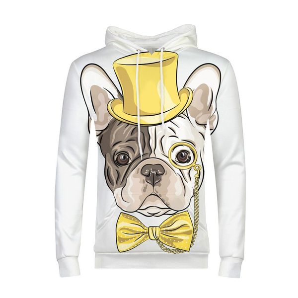 

dog printed hoodies men 3d hoodies brand sweatshirts boy jackets quality pullover fashion tracksuits animal streetwear out coat, Black