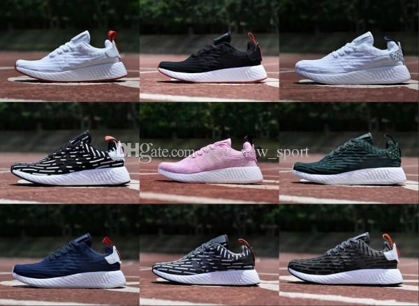 

nmd runner r2 mesh triple white black blue pink green men women running shoes sneakers nmds runner primeknit sports shoes 5-11