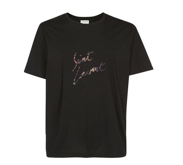 

2019 Европа Милан Париж Футболка Мода Yves Sai Laurent Мужчины Женщины Грешники Золотой Пр