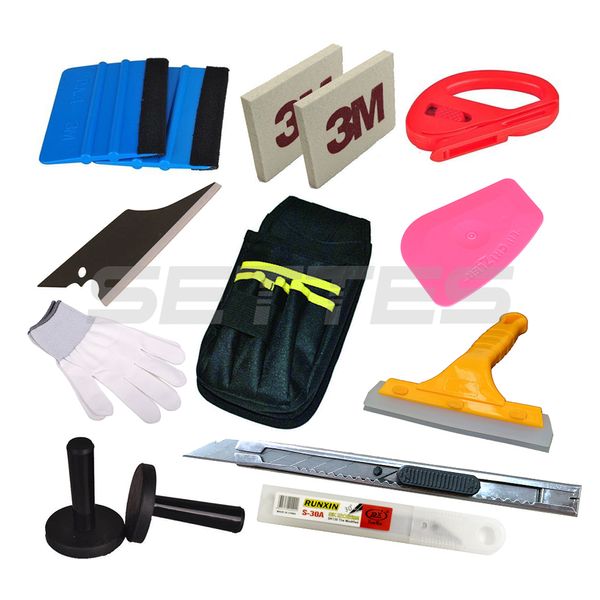 

standard pro tool kit combo car vinyl wrap bag squeegee razor glove magnet diy