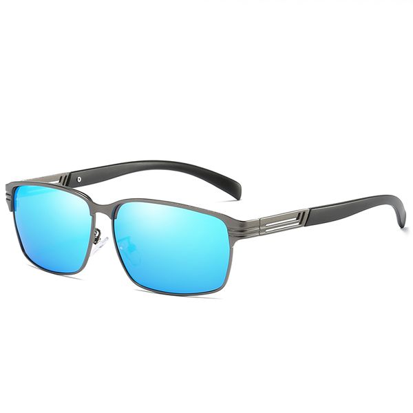 

2019 men's high-end box sunglasses brand designer sunglasses attitude glasses high-end square men's brand designer sunglasses, White;black