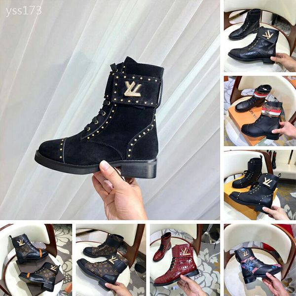 

2020 fashion autumn and winter leather martin boots british style women's shoes lace-up flat motorcycle short boots factory direct sale, Black