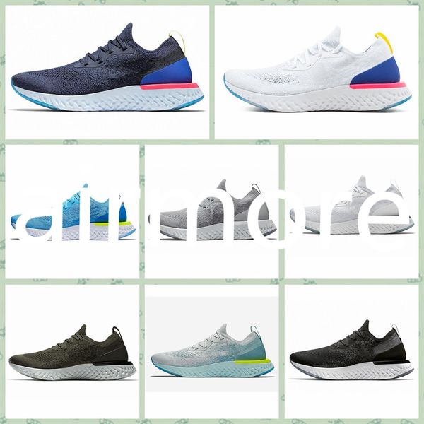 

nrea1a 2020 running shoes fly epic react s0uth college navy triple dark grey knit designer trainers sport sneakers