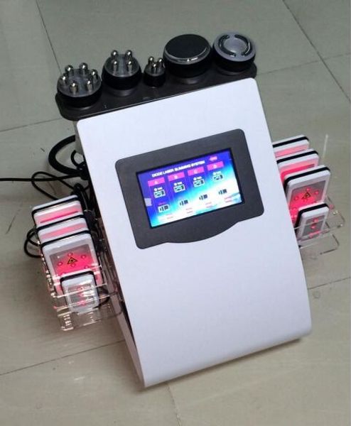 

6 in 1 spa weight loss slimming laser lipolysis cavitation rf machine