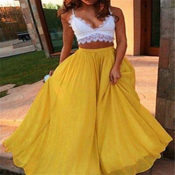 

2019 women long skirts elastic waist pleated maxi skirts beach boho vintage summer faldas saia, Black