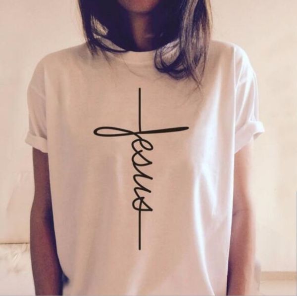

Faith Letter Printed Summer Tshirts Mens Womens Streetwear Crew Neck T-Shirts Short Sleeve Cotton Blend Tshirts Tops