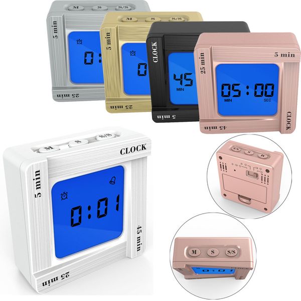 

creative clock fashion scientific time management tomato timing reminder flip four square clock home decor dropshipping g716