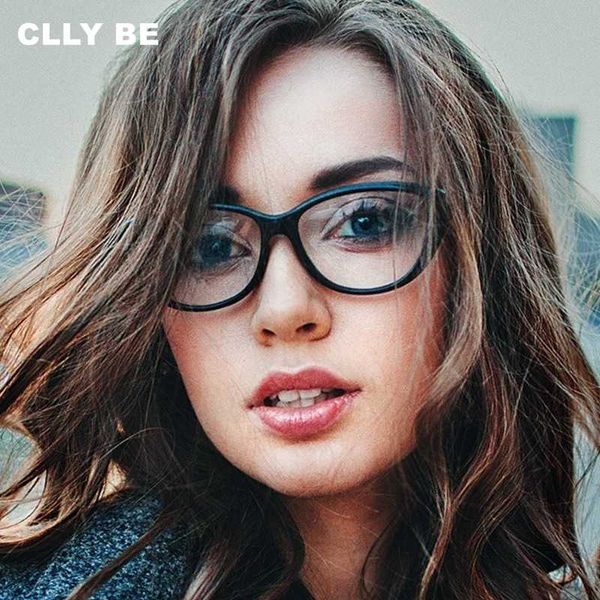 

ladies vintage cat eye glasses frames for women men fashion clear lens optical frame eyeglasses eyewear spectacles, Black