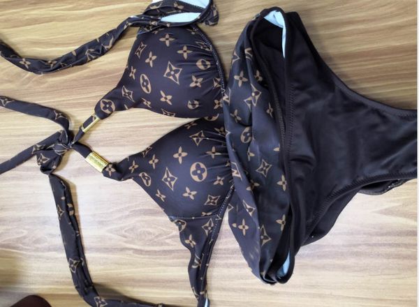 

2020 дизайнер сексуальная леди бикини купальник бренд письмо печатный бренд купальники бикини для женщин бренд двухсекционный бикини купальн, White;black