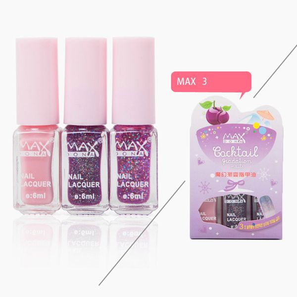 

3 pcs nail polish diy art long lasting quick drying non-toxic manicure for women qrd88