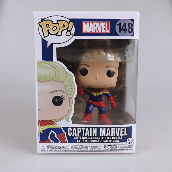 

1pcs funko pop captain marvel masked vinyl action figure collectible super hero characters model action toy figures for children