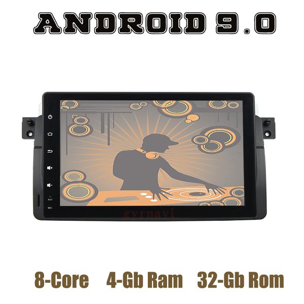 

9"ips android 9.0 car gps radio headunit for e46 m3 3 series 318 320i 330 with dsp octa core 4+64gb auto stereo car dvd