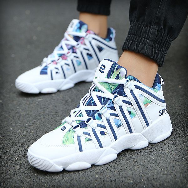 

orvab brand new arrival men sneakers breathable stretch fabric air cushion men casual shoes white male tennis, Black
