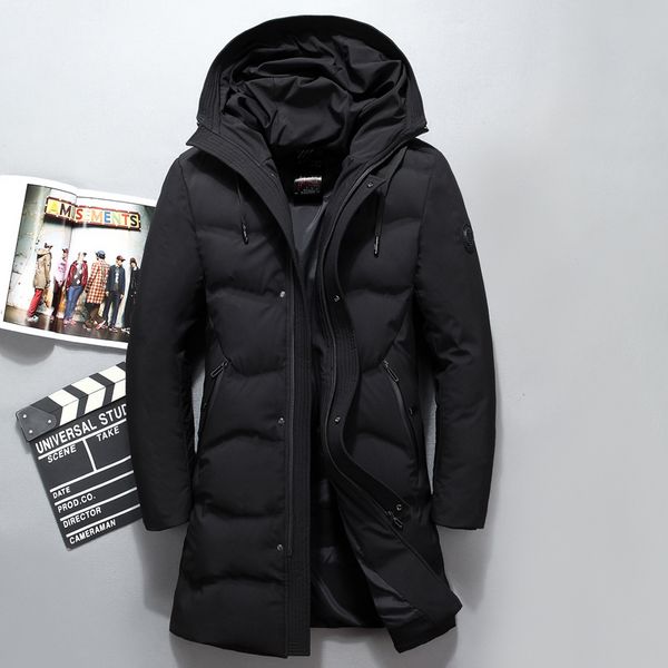 anorak plumas largo hombre