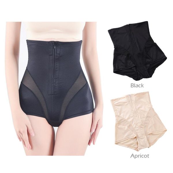 

women's shapers women body shaper high waist slimming shapewear pants zipper hip buenhancer panty girdles for open crotch underwear, Black;white