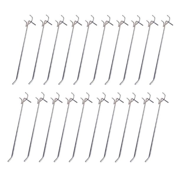 

20pcs wall mount manganese steel easy install accessories home garage workshop pegboard hooks retail shop hanging tool display