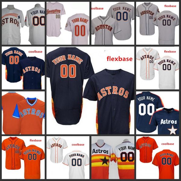 

Custom 2019 Astros Stitched Jersey Mens 27 Jose Altuve 34 Nolan Ryan Houston 4 George Springer All Sewn Embroidered Jerseys