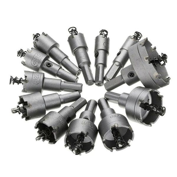 

12шт набор hole пила cutter drill bits быстрорежущая сталь инструмент прочный прочный для diy деревообработка