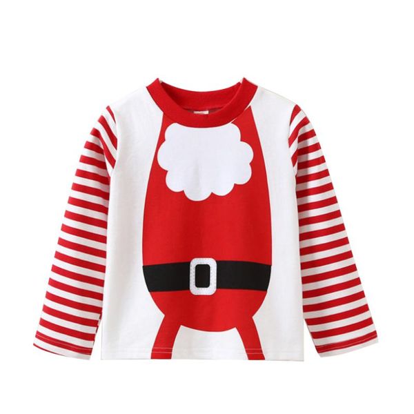 

baby boys christmas striped long-sleeve printed o neck sweatshirt, Black