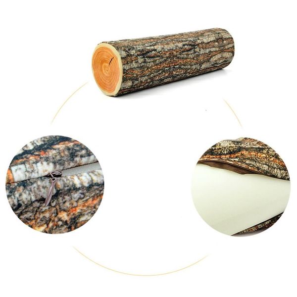 

1pcs creative exotic flower simulation tree stump wood pillow family bar decorative car personality hold pillow cushion pillow