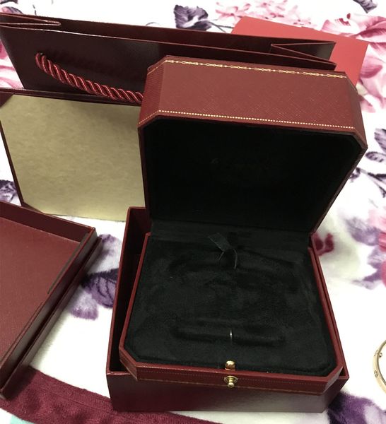 

love bracelets original box silver rose gold bracelet box screw screwdriver bangles boxes love ring box high-grade original packaging, Black;white
