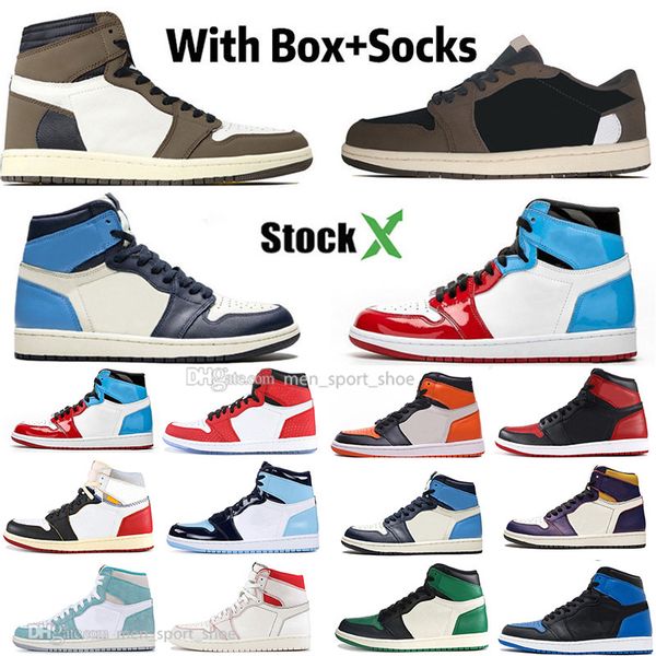 

1 high travis скоттс low бесстрашный obsidian mens basketball обувь gold top 3 1s unc phantom banned бред toe мужчины спорт дизайнерские кро