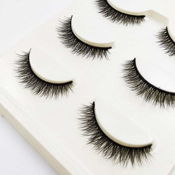 

3 pairs of 3d three-dimensional multilayer false eyelashes thick natural cross short eyelashes