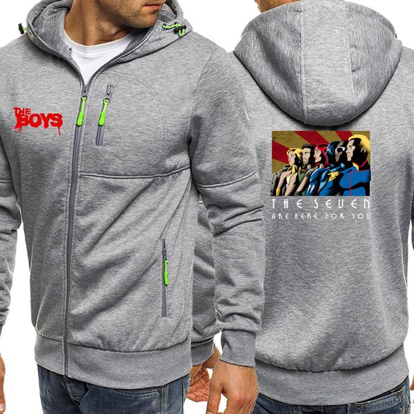 

2019 autumn mens hoodies streetwear the boys long sleeve hip hop jackets zipper casual coat fleece hooded sportswear, Black;brown