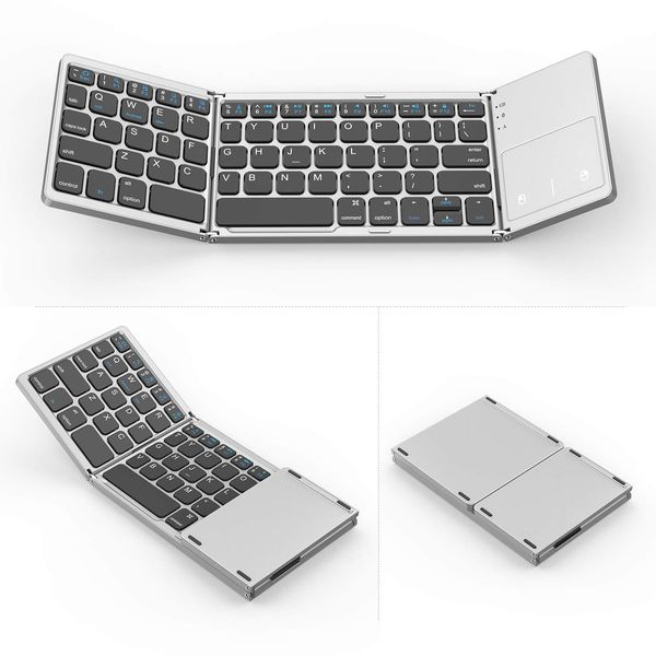 Portable Mini Foldable Keyboards Bluetooth Wireless Keyboard With