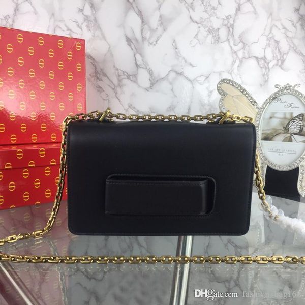 

новая мода роскошь дизайнер леди сумочка crossbody сумка коровьей сумки высокое качество кожа флип цвет металлическая цепь кроссбоди мешок