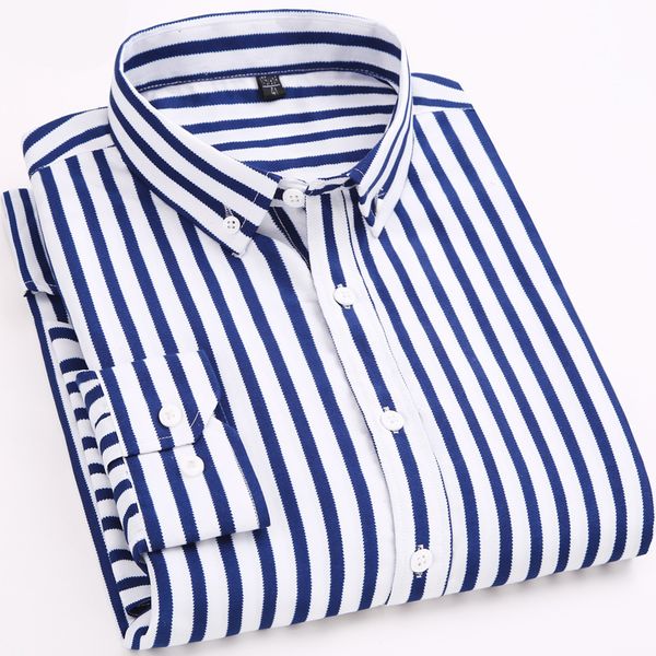 

men's casual shirts man shirt striped long sleeves spring autumn male plus size 2021 men clothing top, White;black
