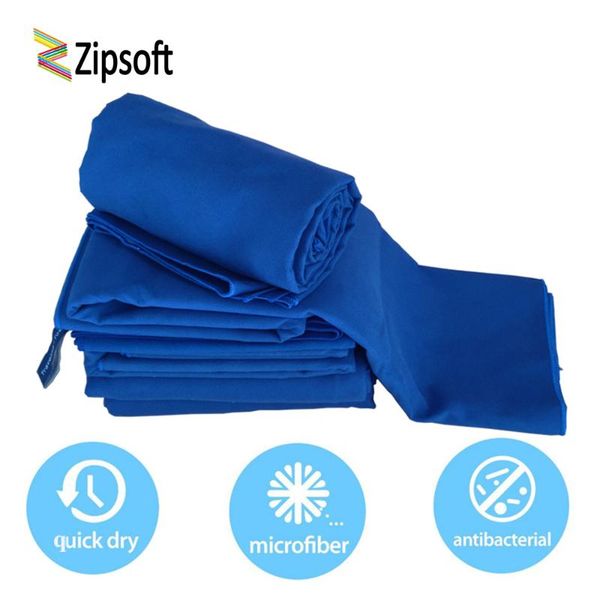 

zipsoft beach towel microfiber quick-drying towels blue lightweight baby adults travel blanket yoga mat soft antimicrobial s/m/l