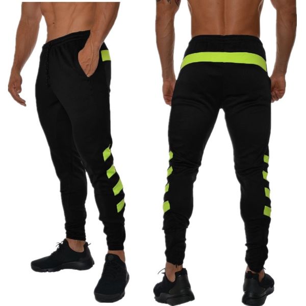 

2019 new men бегуны brand мужские брюки повседневные брюки sweatpants jogger серый повседневный эластичный хлопок фитнес тренировки dar s-xx, Black