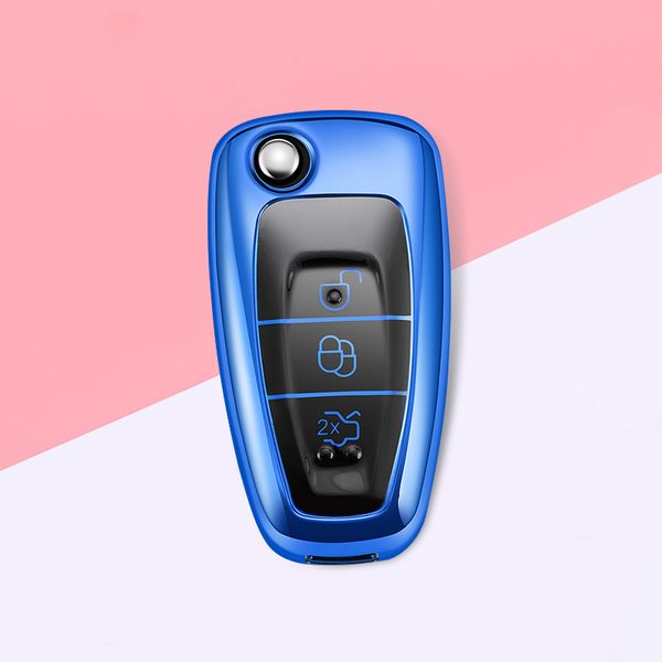 

new tpu car key case for ranger c-max s-max focus galaxy mondeo transit tourneo custom car key chain for women and man new