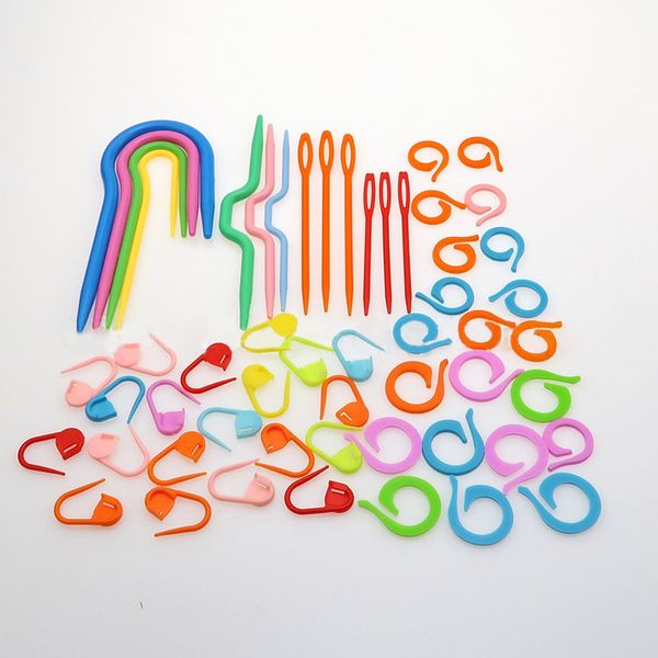 

1 компл. блокировка стежка игла клип пластиковые маркеры крючок для вязания крючком вышивка крестом аксессуары домашнего использования швейн, Black