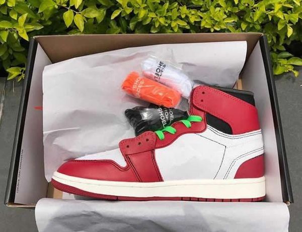 

with box) 1s powder blue unc white blue chicago bred men women basketball shoes 1 white grey chicago red black j1 sneakers