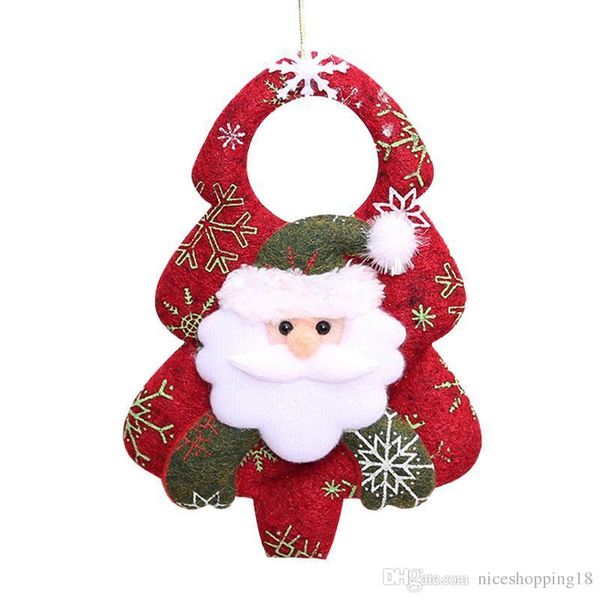 

2018 new christmas decorations santa claus snowman reindeer christmas tree pendants xmas party home hanging ornaments