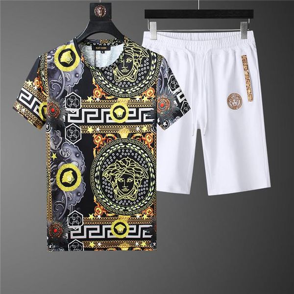 

fashion mens designer tracksuits suit printed color strip cardigan 2020 new sports sweater mens tracksuit men sportswear luxury tracksuit, Gray