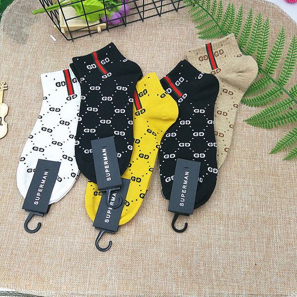 

New men 039 boat ock double letter cotton ocking manufacturer whole ale men women de igner ock ock