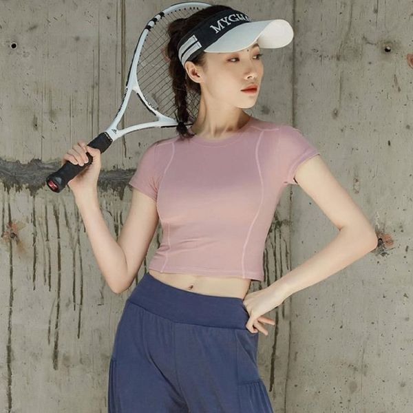 

women's sports wear for fitness women jersey seamless short sleeve gym woman sport shirt yoga female workout t-shirt, White;red