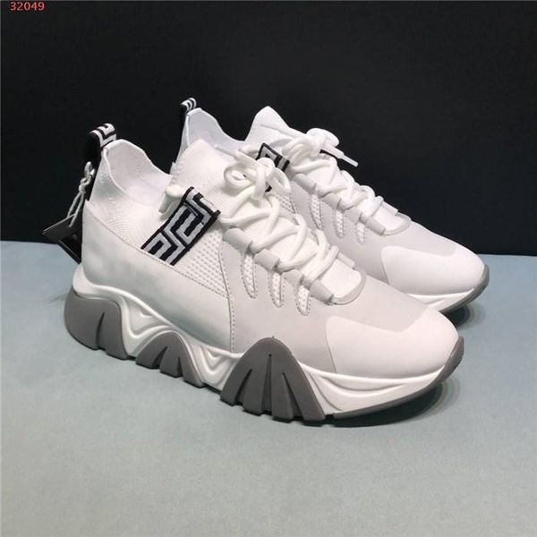 

stylish classic mens sock sports shoes fashion color matching casual lace-up low - thick soled running dad shoes,with complete packaging, Black