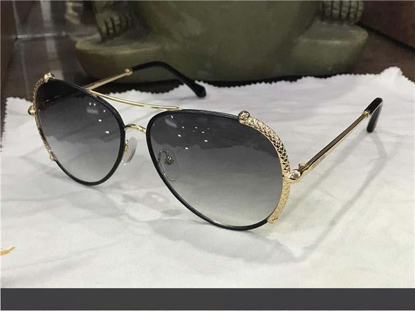 

new fashion women designer sunglasses metal pilot leather snake-shaped animal frame protection eyewear 1020, White;black