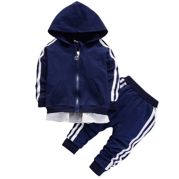 

ребенок мальчик девочка устанавливает 2018 новая осень-весна с длинным рукавом ребенок малышей наряд детская одежда мода спортивный костюм y, White