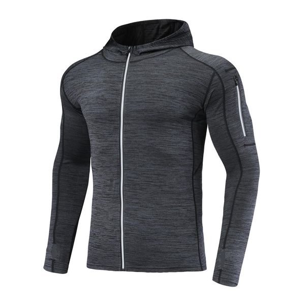 

new running jackets comprehensive sports basketball football training uniform thin section reflective zipper safety, Black;red