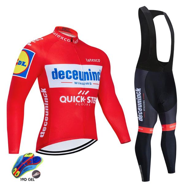 

2020 pro team quick step велоспорт set гоночные одежда с длинным рукавом одежды задействуя джерси set mens комплект одежды ropa ciclismo, Black;blue
