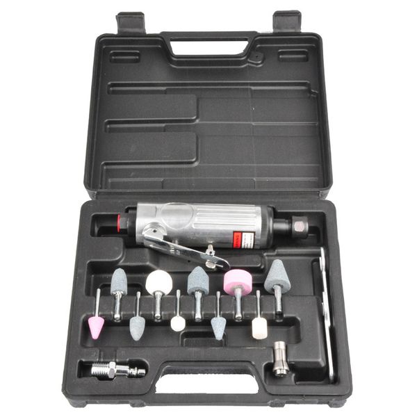 

16pcs air die grinder suit metal engraving polishing machine grinding mill kit pneumatic tool set